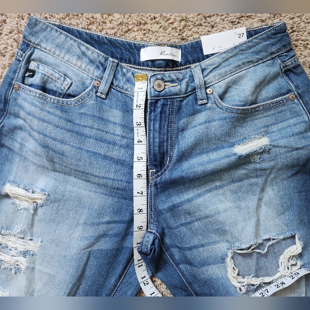 KanCan Distressed Destroyed Relaxed Fit Jeans Size 7/27 NWT - Picture 8 of 11